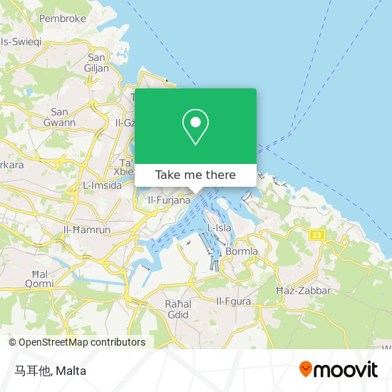 马耳他 map