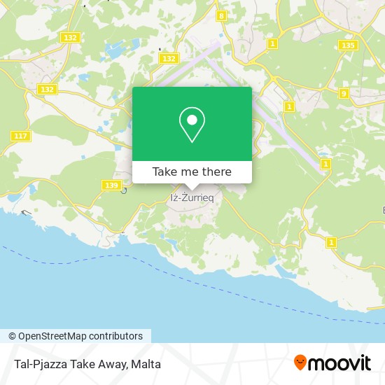 Tal-Pjazza Take Away map