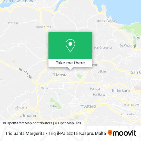 Triq Santa Margerita / Triq il-Palazz ta' Kaspru map