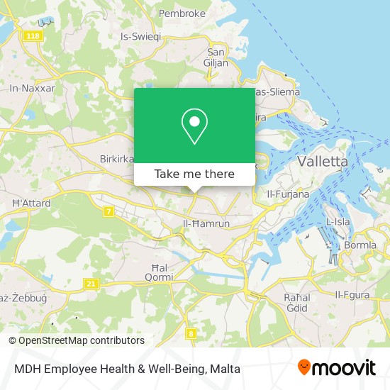 MDH Employee Health & Well-Being map