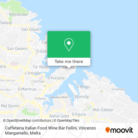 Caffeteria Italian Food Wine Bar Fellini, Vincenzo Manganiello map