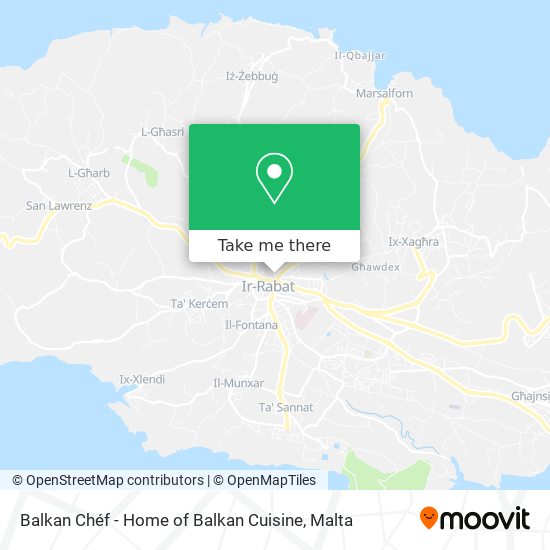 Balkan Chéf - Home of Balkan Cuisine map
