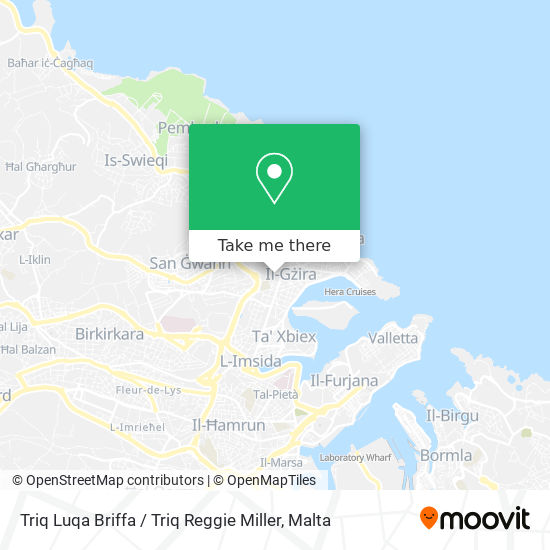 Triq Luqa Briffa / Triq Reggie Miller map