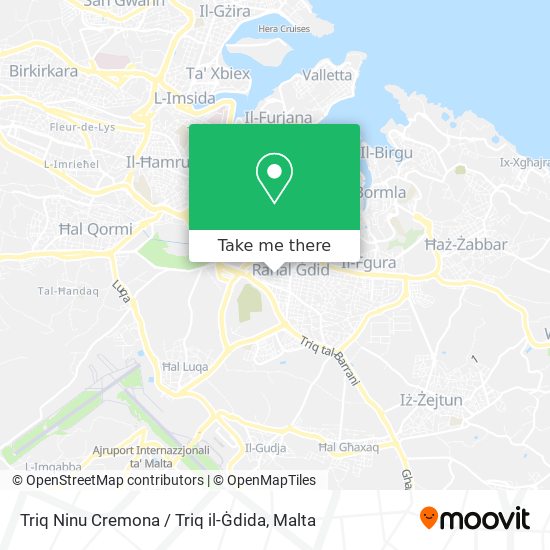 Triq Ninu Cremona / Triq il-Ġdida map