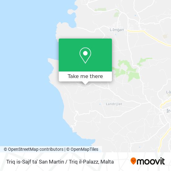Triq is-Sajf ta' San Martin / Triq il-Palazz map
