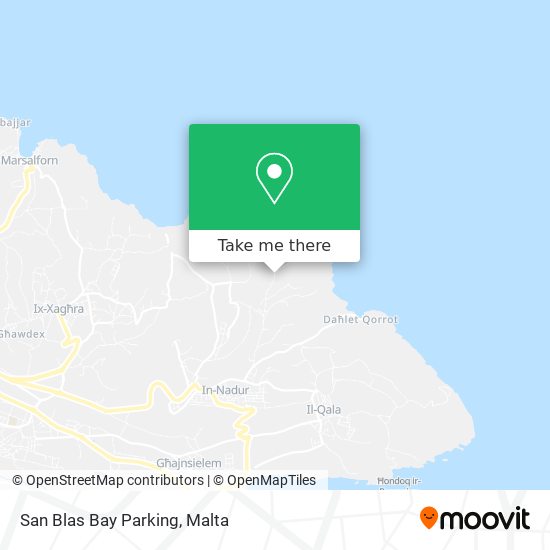 San Blas Bay Parking map