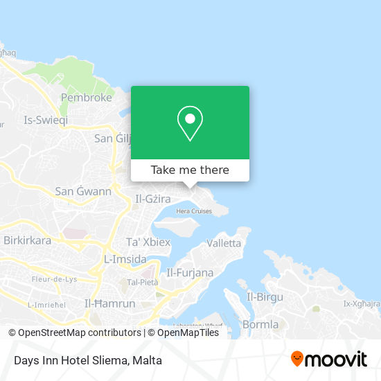 Days Inn Hotel Sliema map