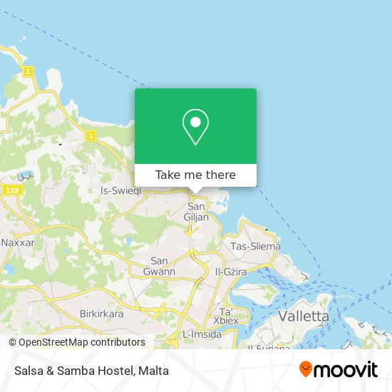 Salsa & Samba Hostel map