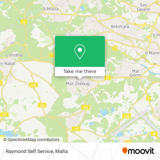 Raymond Self Service map