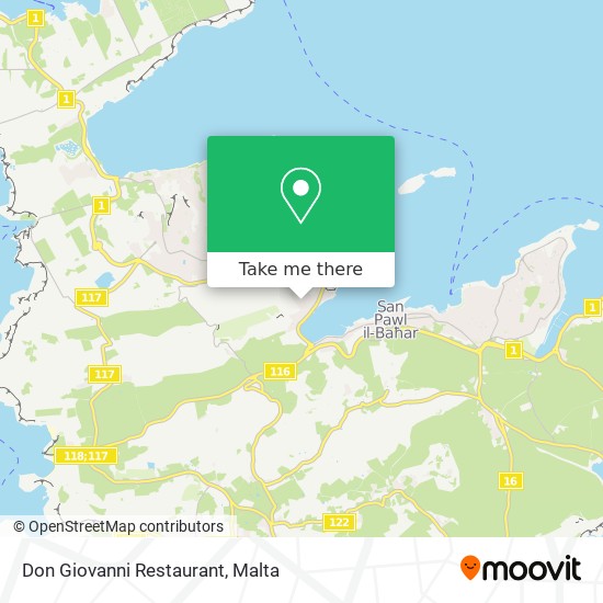 Don Giovanni Restaurant map