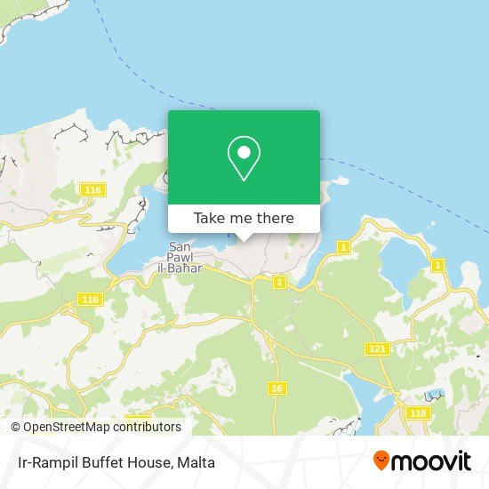 Ir-Rampil Buffet House map