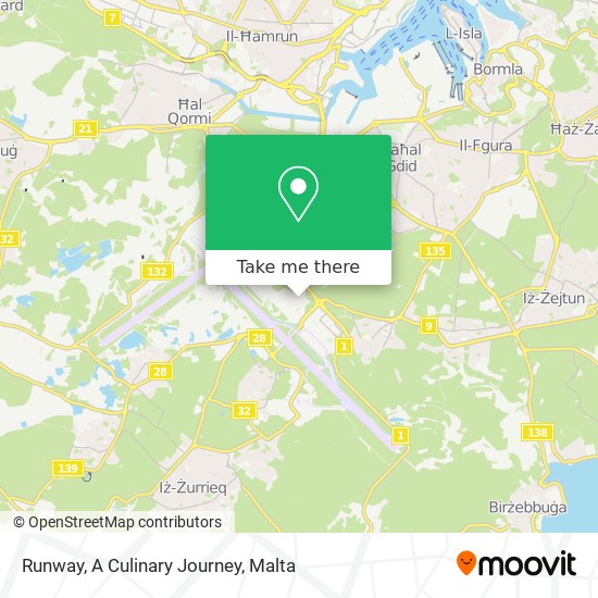 Runway, A Culinary Journey map