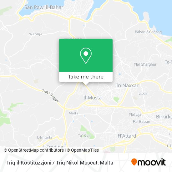 Triq il-Kostituzzjoni / Triq Nikol Musċat map