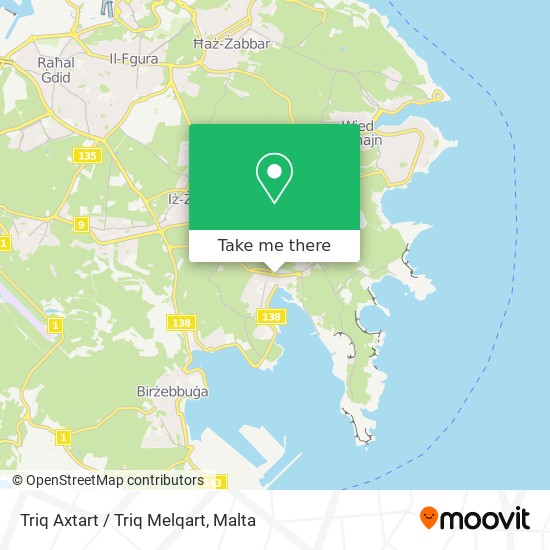 Triq Axtart / Triq Melqart map