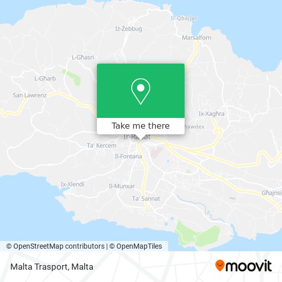 Malta Trasport map