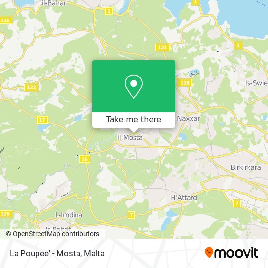 La Poupee' - Mosta map
