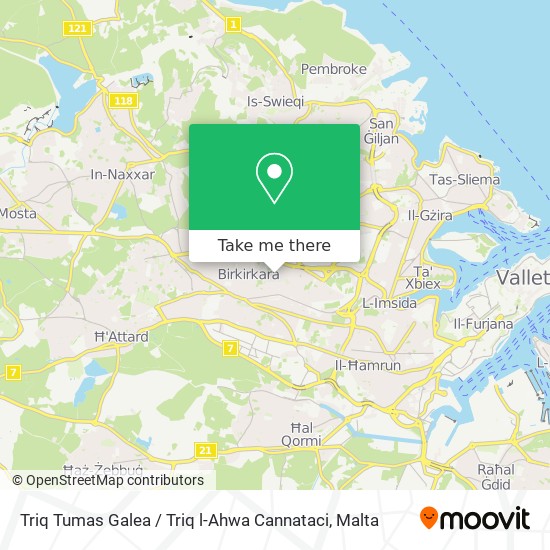 Triq Tumas Galea / Triq l-Ahwa Cannataci map