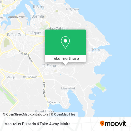 Vesuvius Pizzeria &Take Away map