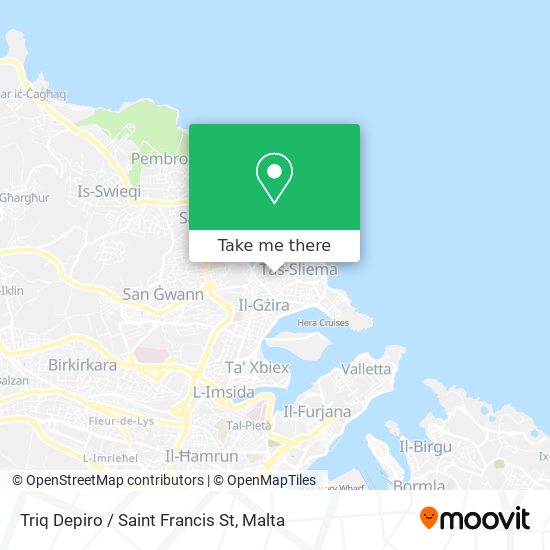 Triq Depiro / Saint Francis St map