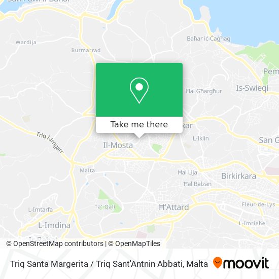 Triq Santa Margerita / Triq Sant'Antnin Abbati map