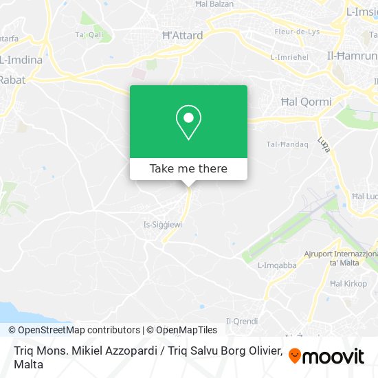 Triq Mons. Mikiel Azzopardi / Triq Salvu Borg Olivier map