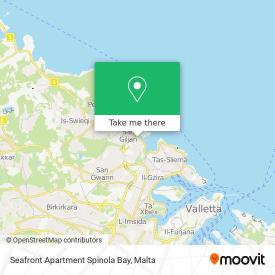 Seafront Apartment Spinola Bay map
