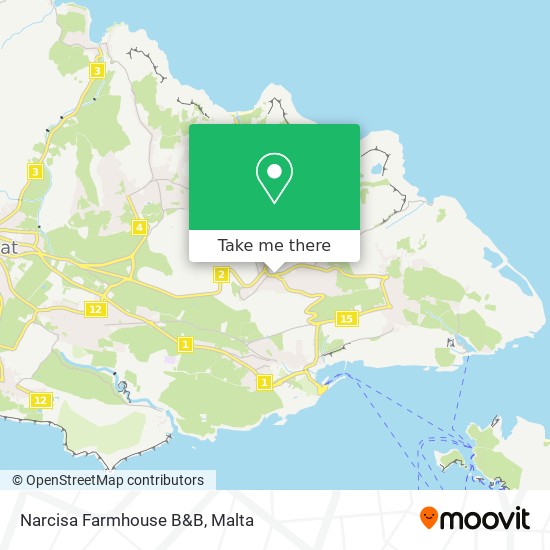 Narcisa Farmhouse B&B map