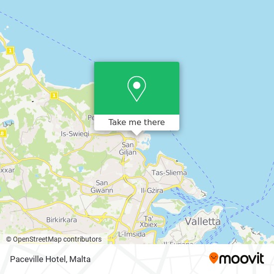 Paceville Hotel map