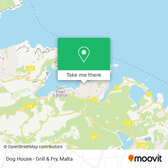 Dog House - Grill & Fry map