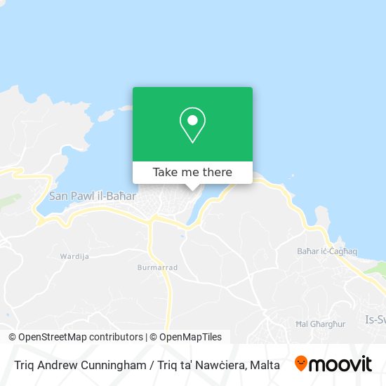 Triq Andrew Cunningham / Triq ta' Nawċiera map