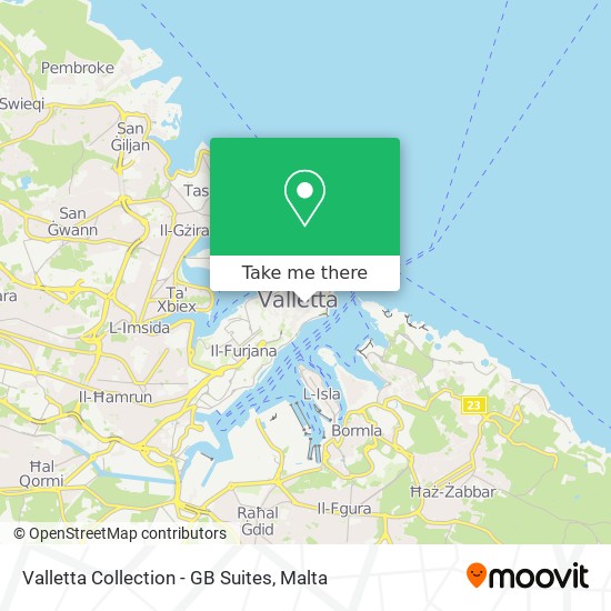 Valletta Collection - GB Suites map
