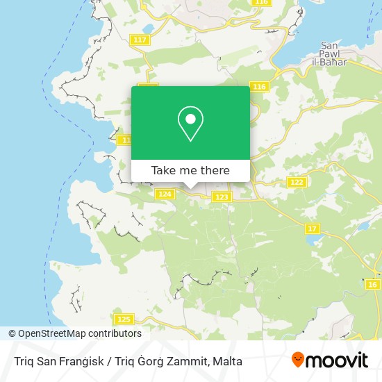 Triq San Franġisk / Triq Ġorġ Zammit map