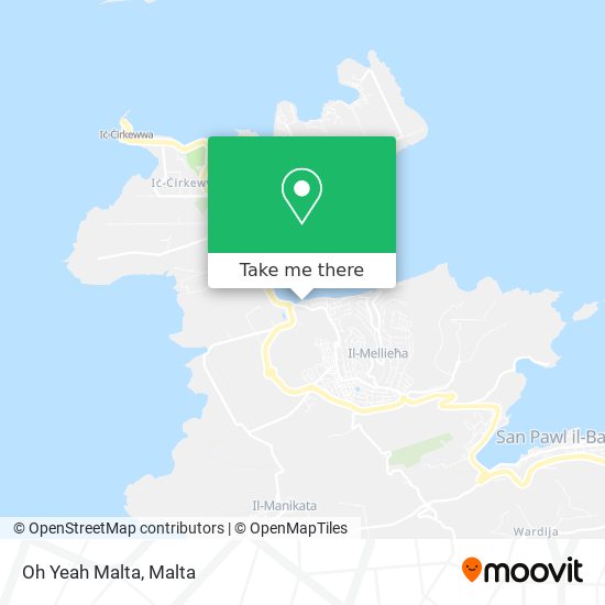 Oh Yeah Malta map