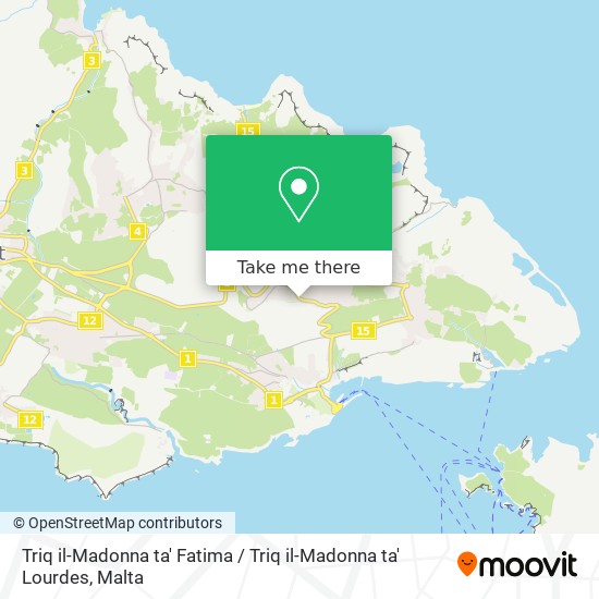 Triq il-Madonna ta' Fatima / Triq il-Madonna ta' Lourdes map