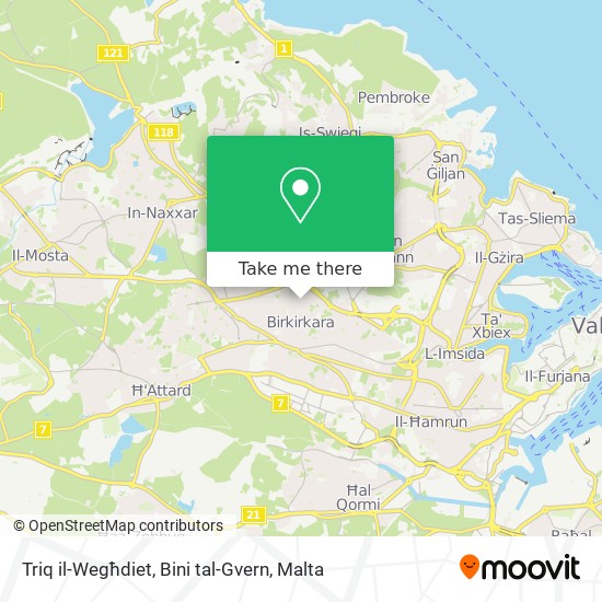 Triq il-Wegħdiet, Bini tal-Gvern map