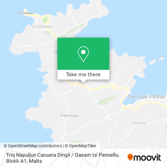 Triq Napuljun Caruana Dingli / Qasam ta' Pennellu, Blokk A1 map