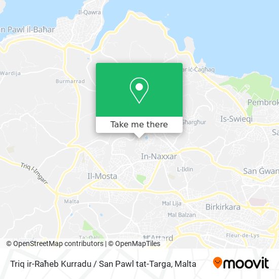 Triq ir-Raħeb Kurradu / San Pawl tat-Targa map