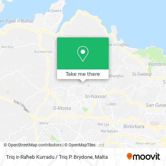 Triq ir-Raħeb Kurradu / Triq P. Brydone map