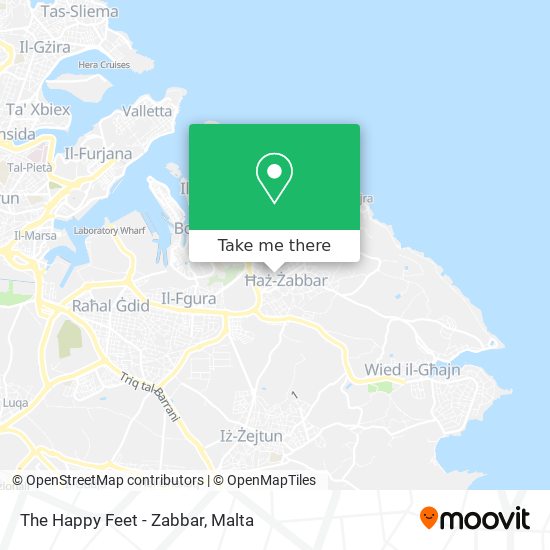 The Happy Feet - Zabbar map