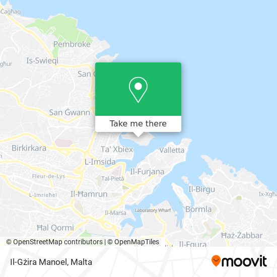 Il-Gżira Manoel map