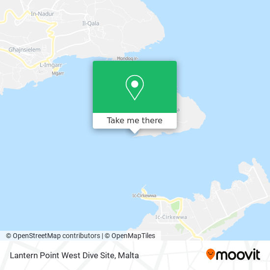 Lantern Point West Dive Site map