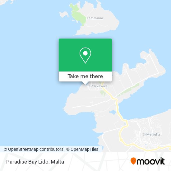 Paradise Bay Lido map