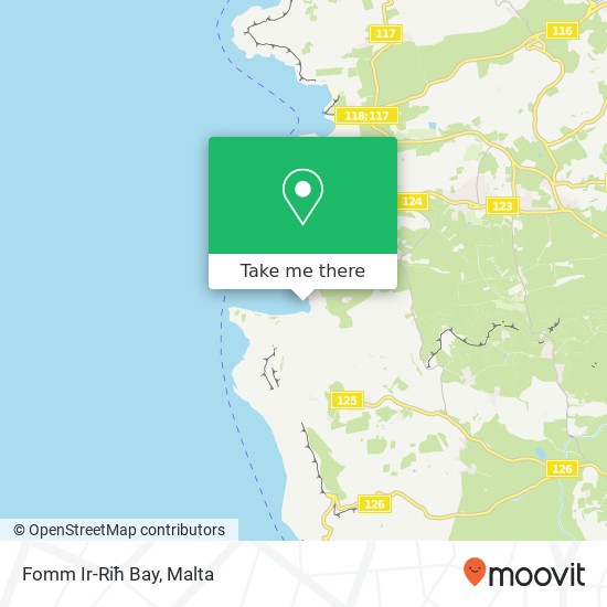Fomm Ir-Riħ Bay map