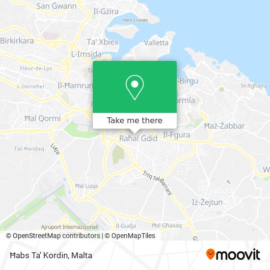 Ħabs Ta' Kordin map