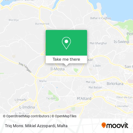 Triq Mons. Mikiel Azzopardi map
