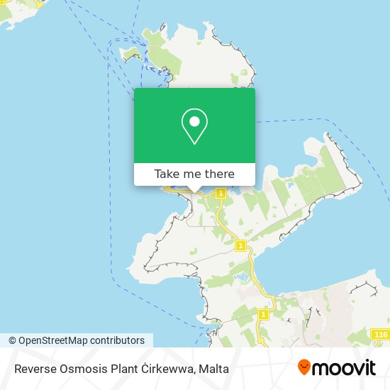 Reverse Osmosis Plant Ċirkewwa map