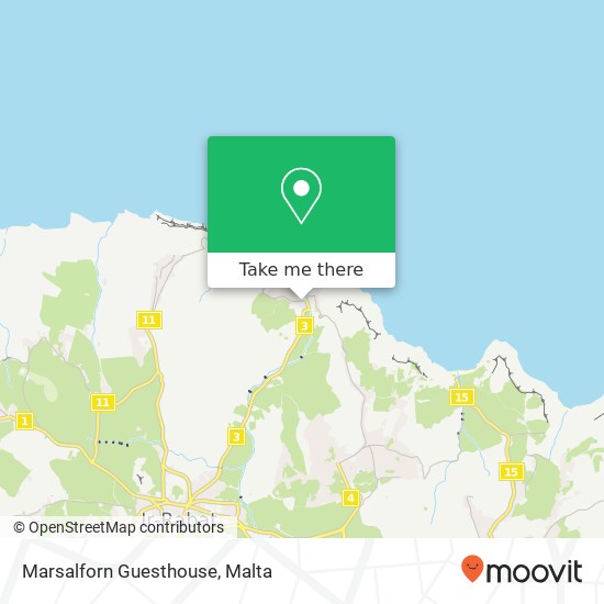 Marsalforn Guesthouse map