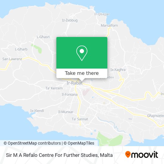 Sir M A Refalo Centre For Further Studies map