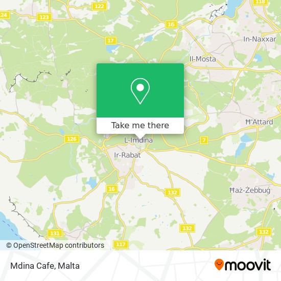 Mdina Cafe map