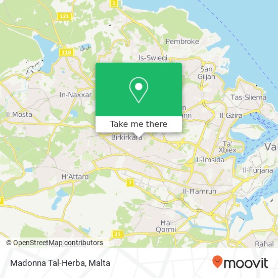 Madonna Tal-Herba map